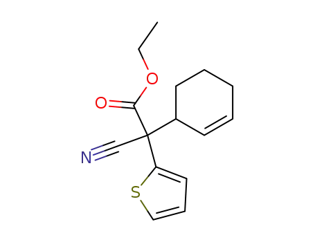 cyano-cyclohex-2-enyl-[2]thienyl-acetic acid ethyl ester