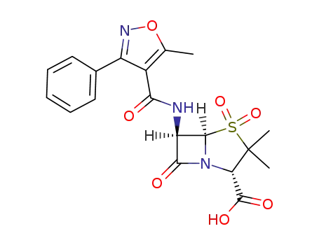 6β-(5-methyl-3-phenyl-isoxazole-4-carbonylamino)-1,1-dioxo-1λ<sup>6</sup>-penicillanic acid