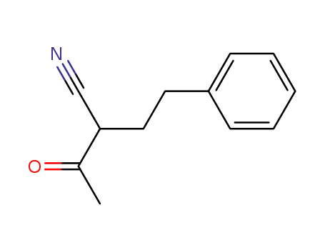 Molecular Structure of 84831-52-7 (3-Oxo-2-phenethyl-butyronitrile)
