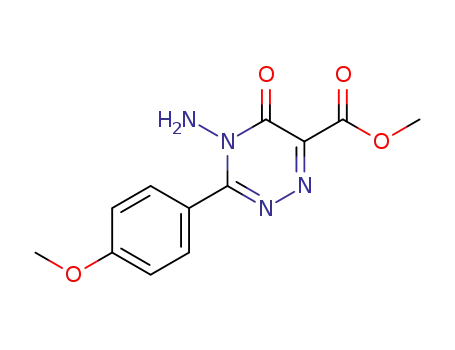 4-Amino-3-(4-methoxy-phenyl)-5-oxo-4,5-dihydro-[1,2,4]triazine-6-carboxylic acid methyl ester
