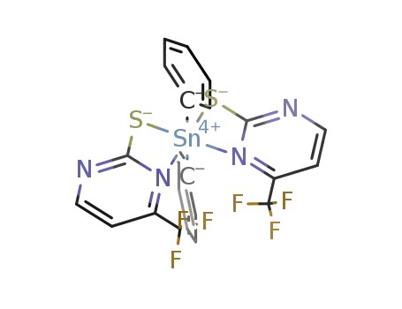 (4-(trifluoromethyl)pyrimidine-2-thionate)diphenyltin(IV)