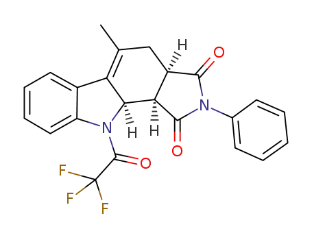(3aR,10aR,10bR)-5-methyl-2-phenyl-10-(2,2,2-trifluoroacetyl)-3a,4,10,10a-tetrahydropyrrolo[3,4-a]carbazole-1,3(2H,10bH)-dione