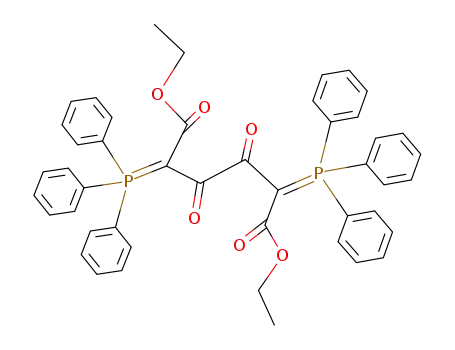 Molecular Structure of 98016-51-4 (1,4-Diaethoxycarbonyl-but-2,3-dioxo-butan-diyliden-bis-triphenyl-phosphoran)