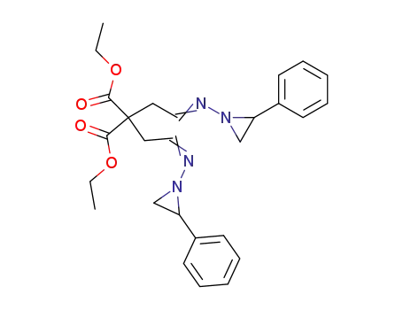 2,2-Bis-{2-[(Z)-2-phenyl-aziridin-1-ylimino]-ethyl}-malonic acid diethyl ester