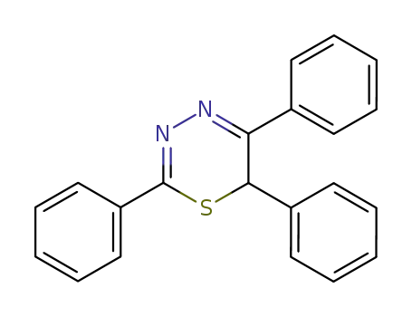 Molecular Structure of 62625-69-8 (6H-1,3,4-Thiadiazine, 2,5,6-triphenyl-)