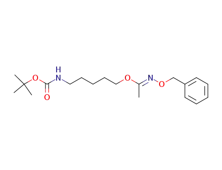N-Benzyloxy-acetimidic acid 5-tert-butoxycarbonylamino-pentyl ester