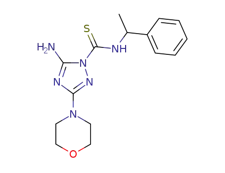 5-Amino-3-morpholin-4-yl-[1,2,4]triazole-1-carbothioic acid (1-phenyl-ethyl)-amide