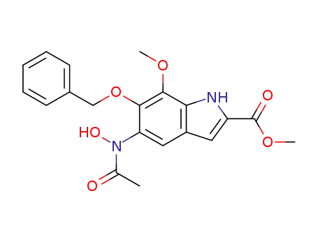 Methyl-6-(benzyloxy)-5-(N-hydroxyacetamido)-7-methoxyindol-2-carboxylat