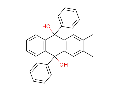 Molecular Structure of 728028-60-2 (2,3-dimethyl-9,10-diphenyl-9,10-dihydro-anthracene-9,10-diol)