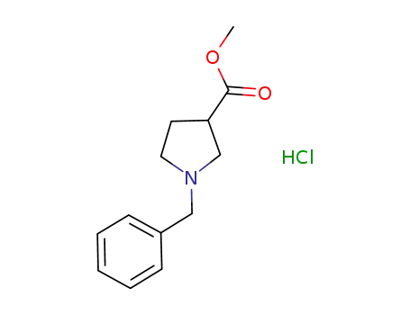 Molecular Structure of 1087209-93-5 (Methyl 1-benzylpyrrolidine-3-carboxylate hydrochloride)