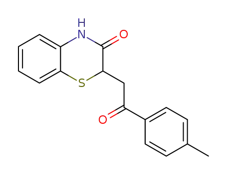 2H-1,4-Benzothiazin-3(4H)-one, 2-[2-(4-methylphenyl)-2-oxoethyl]-