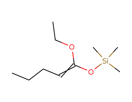 Molecular Structure of 80255-29-4 (Silane, [(1-ethoxy-1-pentenyl)oxy]trimethyl-)