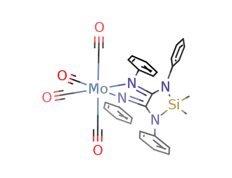 tetracarbonyl(2,2-dimethyl-N,N'',1,3-tetraphenyl-1,3,2-diazasilolidine-4,5-diimine-N<sup>(4)</sup>,N<sup>(5)</sup>)molybdenum
