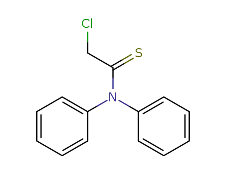 Molecular Structure of 57988-98-4 (Ethanethioamide, 2-chloro-N,N-diphenyl-)