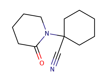 Molecular Structure of 121817-69-4 (N-(1-cyanocyclohexyl)piperidone)