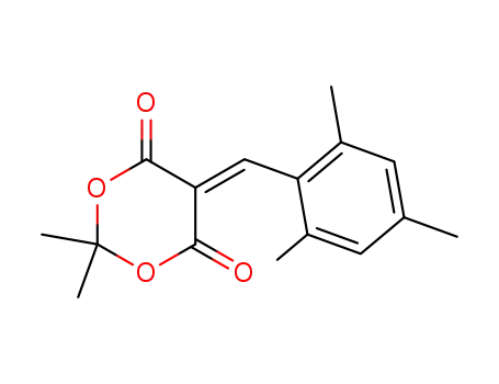 Molecular Structure of 6943-09-5 (2,2-dimethyl-5-(2,4,6-trimethylbenzylidene)-1,3-dioxane-4,6-dione)