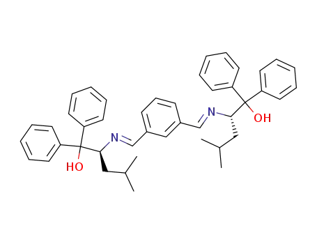 Molecular Structure of 155906-83-5 ((S)-2-{[1-(3-{[(E)-(S)-1-(Hydroxy-diphenyl-methyl)-3-methyl-butylimino]-methyl}-phenyl)-meth-(E)-ylidene]-amino}-4-methyl-1,1-diphenyl-pentan-1-ol)