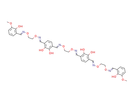 Molecular Structure of 844644-82-2 (CH<sub>3</sub>OC<sub>6</sub>H<sub>3</sub>(OH)CHNOCH<sub>2</sub>(CH<sub>2</sub>ONCHC<sub>6</sub>H<sub>2</sub>(OH)2CHNOCH<sub>2</sub>)2CH<sub>2</sub>ONCHC<sub>6</sub>H<sub>3</sub>(OH)OCH<sub>3</sub>)