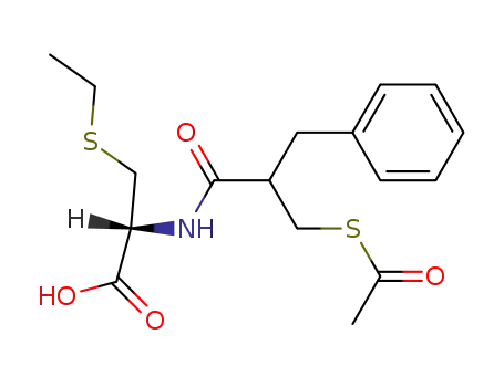 L-Cysteine, N-[2-[(acetylthio)methyl]-1-oxo-3-phenylpropyl]-S-ethyl-, (R)-