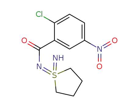 Molecular Structure of 92074-92-5 (Thiophene,
1-[(2-chloro-5-nitrobenzoyl)imino]-1,1,1,1,2,3,4,5-octahydro-1-imino-)