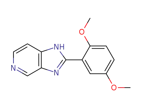 Molecular Structure of 80675-94-1 (1H-Imidazo[4,5-c]pyridine, 2-(2,5-dimethoxyphenyl)-)
