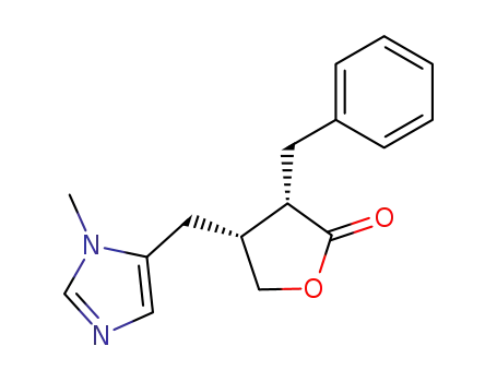 (3<i>S</i>)-3<i>r</i>-benzyl-4<i>c</i>-(3-methyl-3<i>H</i>-imidazol-4-ylmethyl)-dihydro-furan-2-one