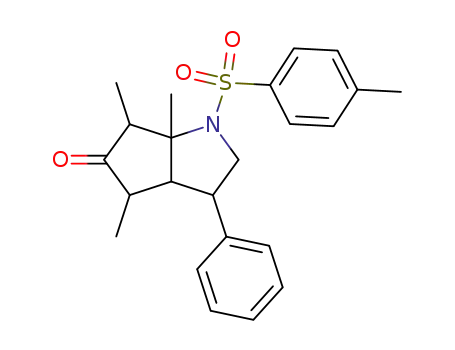 Cyclopenta[b]pyrrol-5(1H)-one,
hexahydro-4,6a-dimethyl-1-[(4-methylphenyl)sulfonyl]-3-phenyl-
