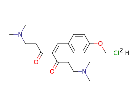 Molecular Structure of 87497-29-8 (1,7-bis(dimethylamino)-4-(4-methoxybenzylidene)heptane-3,5-dione)