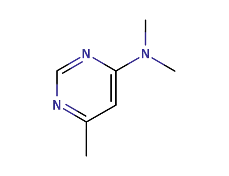 Molecular Structure of 99356-90-8 (Pyrimidine, 4-dimethylamino-6-methyl- (6CI))