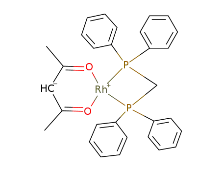 (CH<sub>3</sub>COCHCOCH<sub>3</sub>)Rh(C<sub>6</sub>H<sub>5</sub>)2PCH<sub>2</sub>P(C<sub>6</sub>H<sub>5</sub>)2