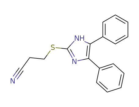 Propanenitrile, 3-((4,5-diphenyl-1H-imidazol-2-yl)thio)-