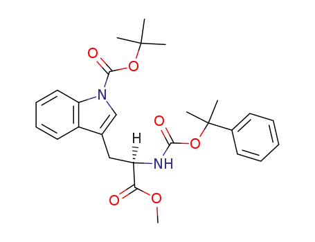 D-Tryptophan,
1-[(1,1-dimethylethoxy)carbonyl]-N-[(1-methyl-1-phenylethoxy)carbonyl]-,
methyl ester