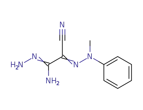Molecular Structure of 74676-82-7 (2-cyano-2-(2-methyl-2-phenylhydrazinylidene)ethanehydrazonamide)
