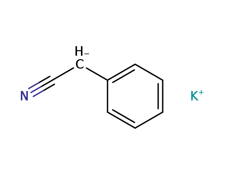 Benzeneacetonitrile, ion(1-), potassium