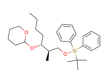 (2R,3R,2'RS)-1-(tert-butyldiphenylsilyloxy)-2-methyl-3-(tetrahydro-2'H-pyran-2'-yloxy)heptane