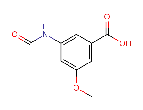 Molecular Structure of 78238-03-6 (3-METHOXY-5-ACETYLAMINO-BENZOIC ACID)