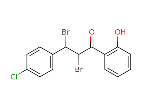 1-Propanone, 2,3-dibromo-3-(4-chlorophenyl)-1-(2-hydroxyphenyl)-