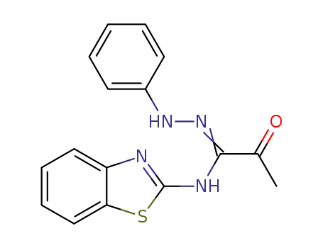 Molecular Structure of 93585-29-6 (Propanimidic acid, N-2-benzothiazolyl-2-oxo-, 2-phenylhydrazide)