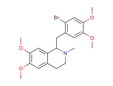 Isoquinoline,
1-[(2-bromo-4,5-dimethoxyphenyl)methyl]-1,2,3,4-tetrahydro-6,7-dimeth
oxy-2-methyl-