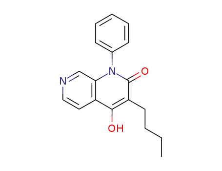 Molecular Structure of 115891-60-6 (3-Butyl-4-hydroxy-1-phenyl-1H-[1,7]naphthyridin-2-one)