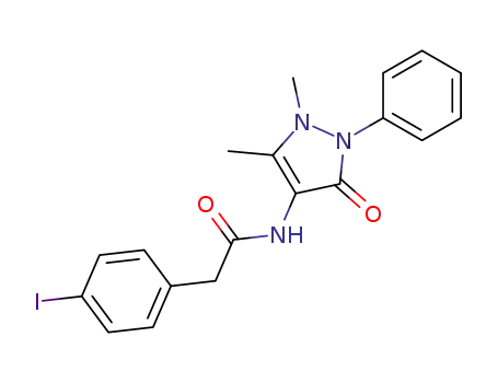 Acetamide, N-antipyrinyl-2-(p-iodophenyl)-