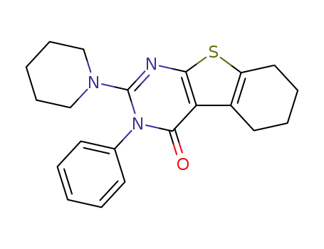 2-piperidyl-3-phenyl-4-oxo-3,4,5,6,7,8-hexahydrobenzo<b>thieno<2,3-d>pyrimidine