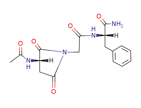 (S)-2-[2-((S)-3-Acetylamino-2,5-dioxo-pyrrolidin-1-yl)-acetylamino]-3-phenyl-propionamide