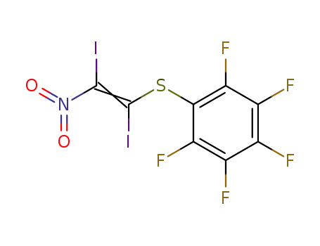 Benzene, [(1,2-diiodo-2-nitroethenyl)thio]pentafluoro-