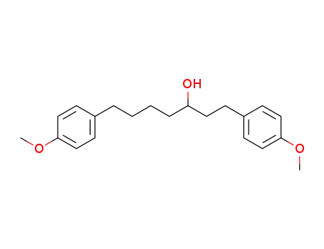 Molecular Structure of 74185-15-2 (Benzenepentanol, 4-methoxy-a-[2-(4-methoxyphenyl)ethyl]-)