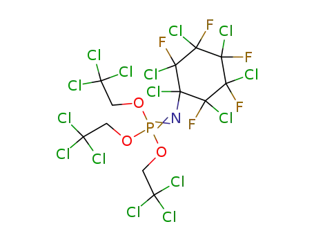 Phosphorimidic acid,
(1,2,3,4,5,6-hexachloro-2,3,4,5,6-pentafluorocyclohexyl)-,
tris(2,2,2-trichloroethyl) ester