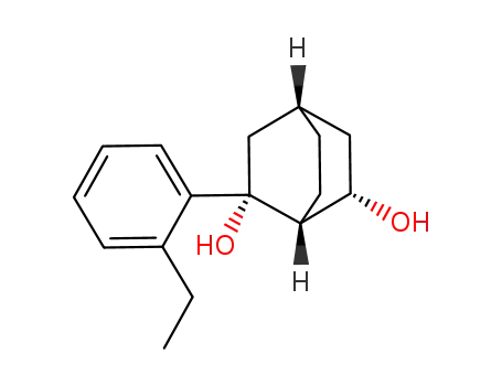 Molecular Structure of 1067234-14-3 ((1R,2R,4S,6S)-2-(2-ethylphenyl)bicyclo[2.2.2]octane-2,6-diol)