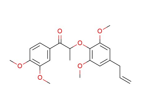 1-Propanone,
1-(3,4-dimethoxyphenyl)-2-[2,6-dimethoxy-4-(2-propenyl)phenoxy]-