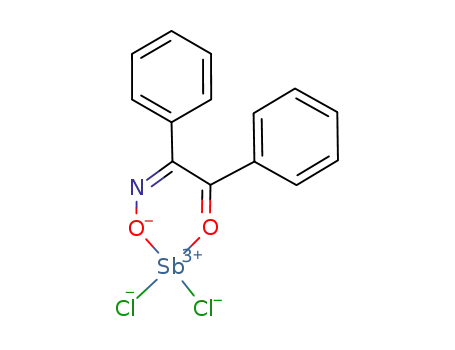 Molecular Structure of 200511-66-6 ((C<sub>6</sub>H<sub>5</sub>C(O)C(NO)C<sub>6</sub>H<sub>5</sub>)SbCl<sub>2</sub>)