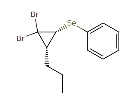 1,1-dibromo-2-(phenylseleno)-3-propyl cyclopropane